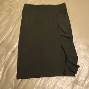 Grace Karin Ruffled Pencil Skirt